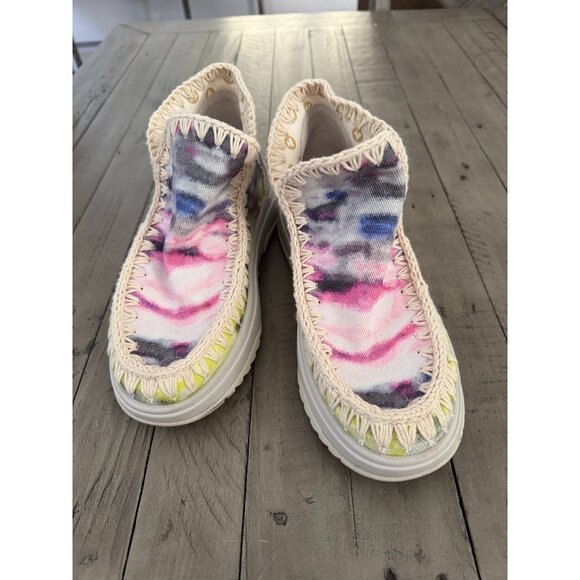 MOU Summer eskimo sneaker canvas Size 40 10 - Picture 2 of 8